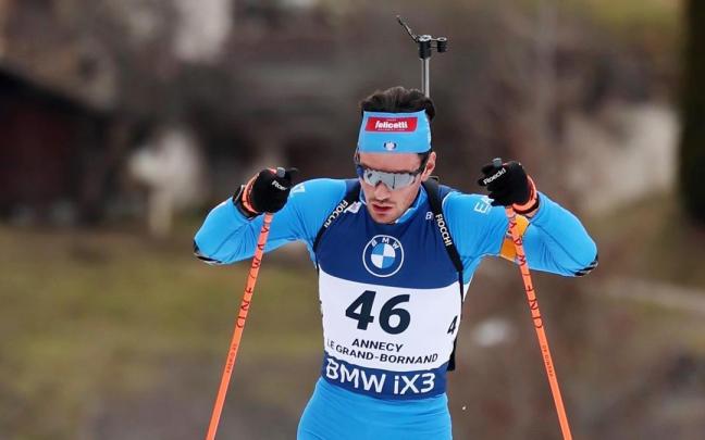 Tommaso Giacomel, durante los Juegos de Invierno.