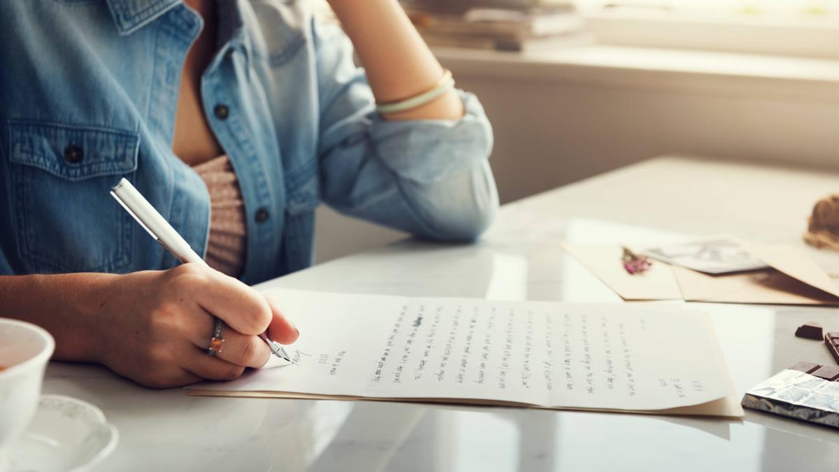 Escritura creativa, en una imagen de archivo.