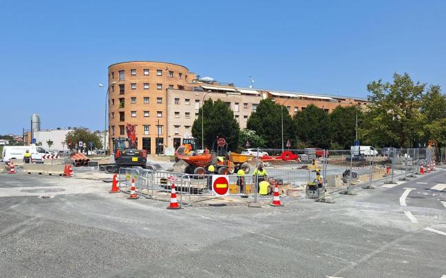 Obras de la rotonda de Azken Portu esta misma semana