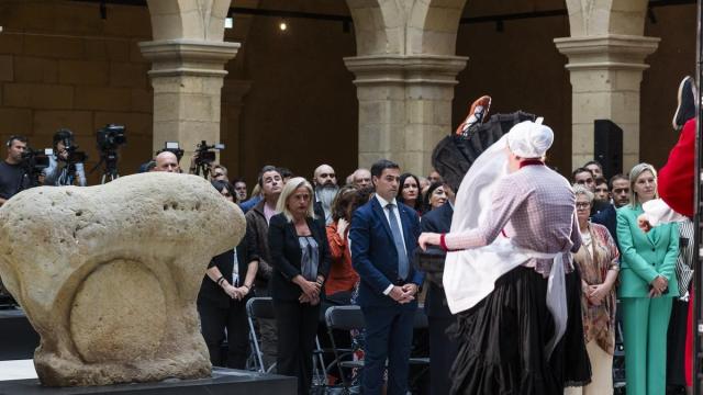 Pradales, en la inauguración del Euskal Museoa.