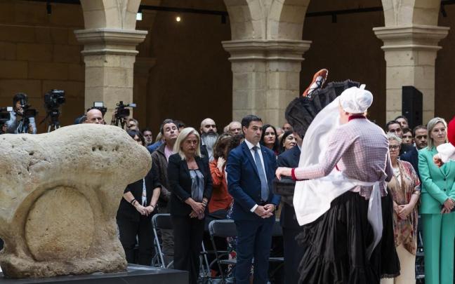 Pradales, en la inauguración del Euskal Museoa.