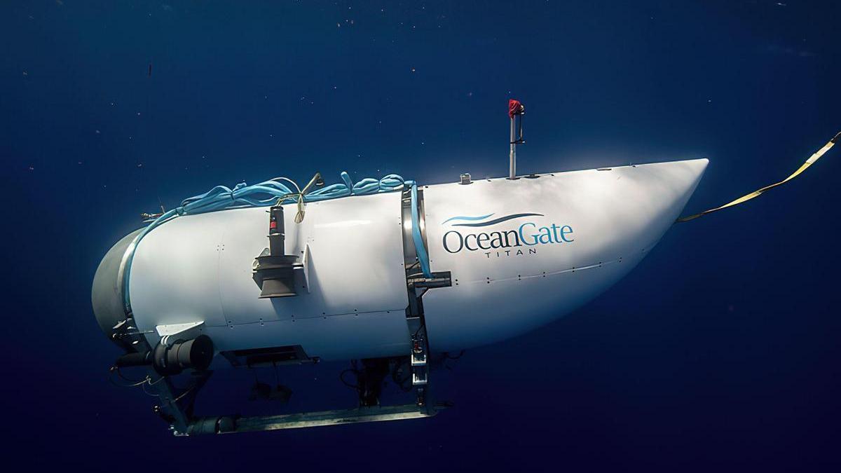 Imagen del submarino Titan de OceanGate Expeditions.
