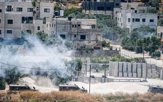 El Ejército de Israel en Yenín, Cisjordania.