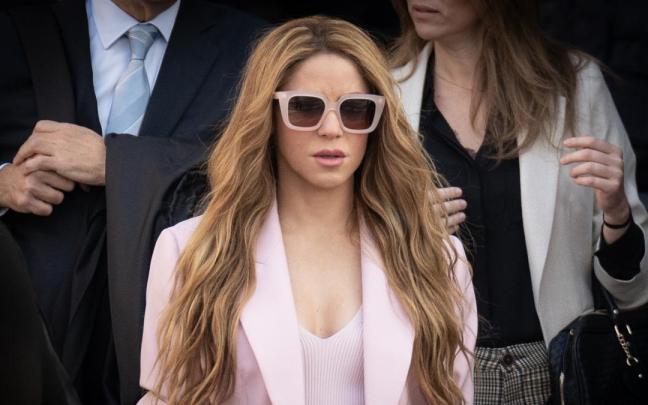 Imagen de archivo de Shakira a su salida de la Audiencia Nacional el día que comienza su juicio, 20 de noviembre de 2023