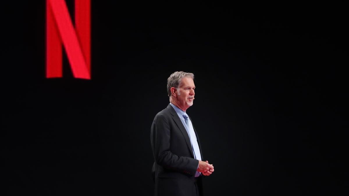 Reed Hastings, durante una conferencia.