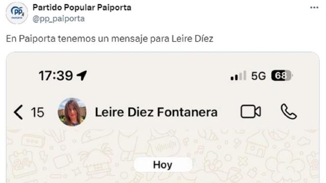 El comienzo del tuit. / X (@pp_paiporta) El comienzo del tuit.