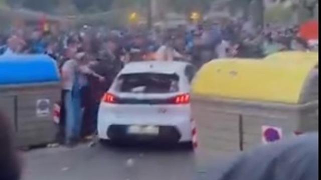 Imagen del momento del atropello / X Imagen del momento del atropello