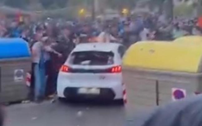 Imagen del momento del atropello / X Imagen del momento del atropello