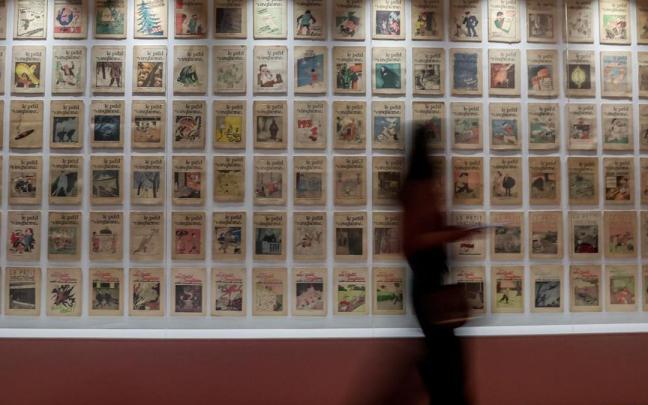Ejemplares de el suplemento infantil y juvenil belga 'Le Petit Vingtième', donde se publicaron las primeras historias de Las aventuras de Tintín. Ejemplares de el suplemento infantil y juvenil belga 'Le Petit Vingtième', donde se publicaron las primeras historias de Las aventuras de Tintín.