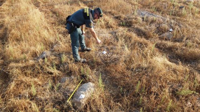 La Guardia Civil recoge pruebas de los daños en el yacimiento arqueológico