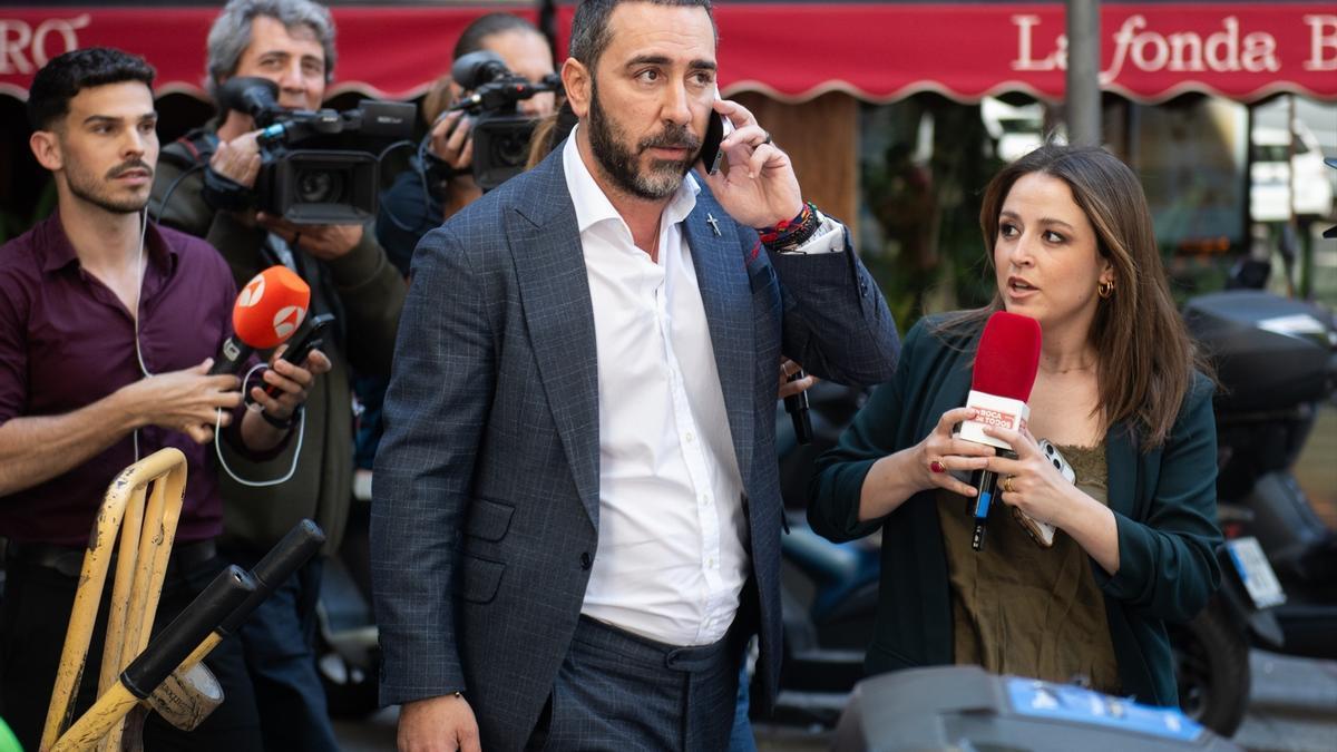 El empresario Víctor de Aldama a la salida de la Audiencia Nacional.