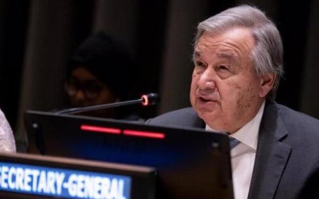 El secretario general de la ONU, António Guterres, en una imagen de archivo. El secretario general de la ONU, António Guterres, en una imagen de archivo.