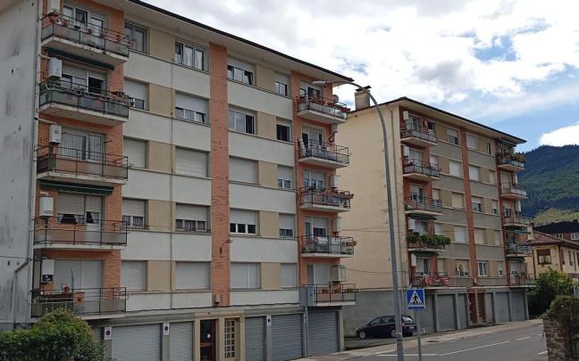 Bloque de viviendas en la calle Irabien de Okondo