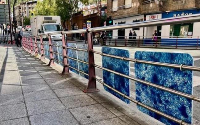 Imagen de los paneles descontaminante colocados en Kaltxango