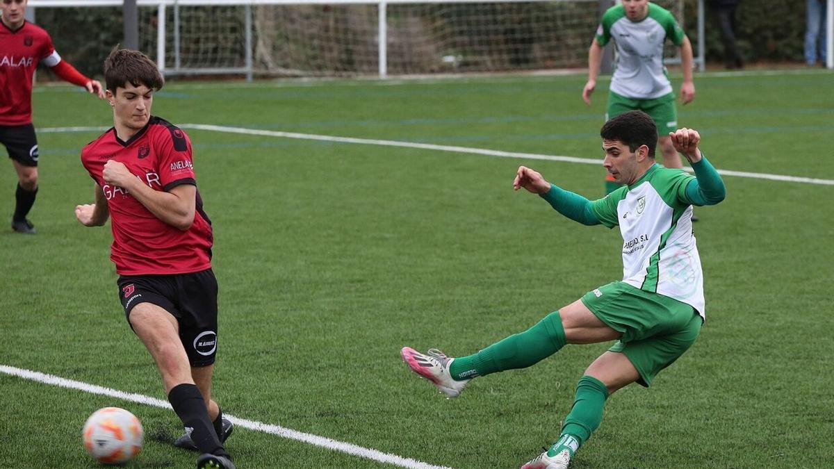 Ibañez marcando el gol del empate.