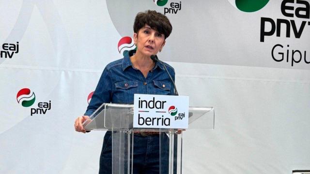 La portavoz del PNV en el Congreso de los diputados, Maribel Vaquero, este sábado