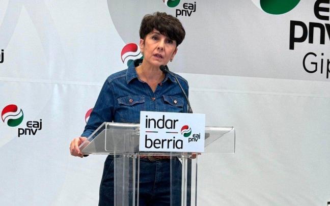 La portavoz del PNV en el Congreso de los diputados, Maribel Vaquero, este sábado