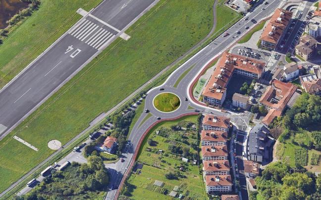 Proyecto de la futura rotonda de entrada al barrio Amute de Hondarribia