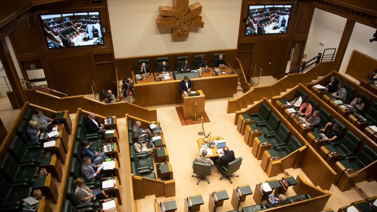 Sesión de Plenos del Parlamento Vasco.
