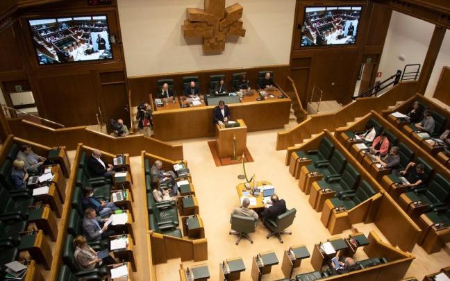 Sesión de Plenos del Parlamento Vasco.