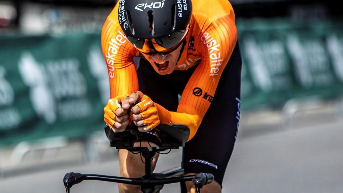 Txomin Juaristi, vencedor de la última etapa.