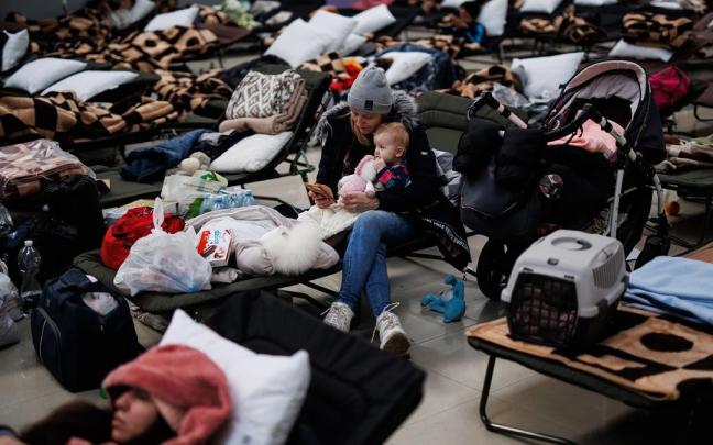 Refugiados ucranianos.