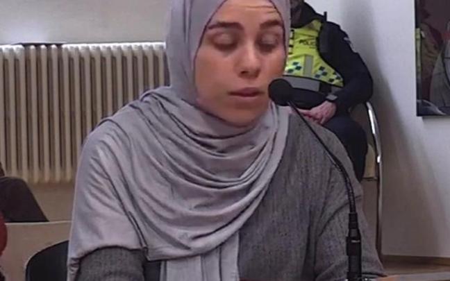 Blanca Cortés, durante su intervención en el pleno del Ayuntamiento de Logroño.