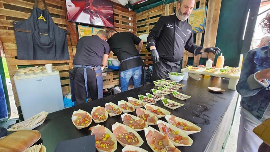 Uno de los puestos de la Arrain Azoka