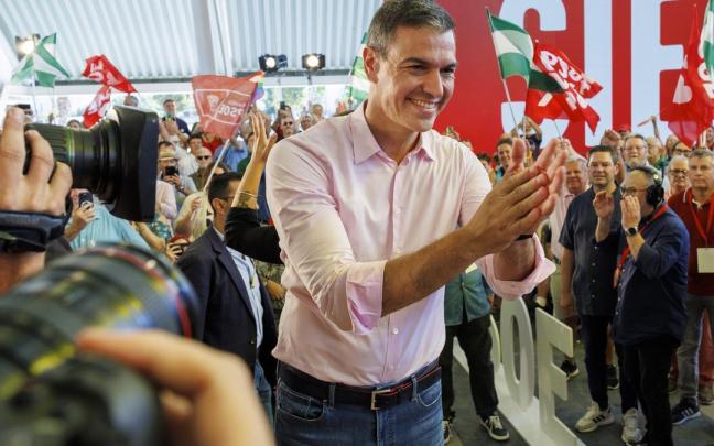 El presidente español en funciones y líder del PSOE, Pedro Sánchez