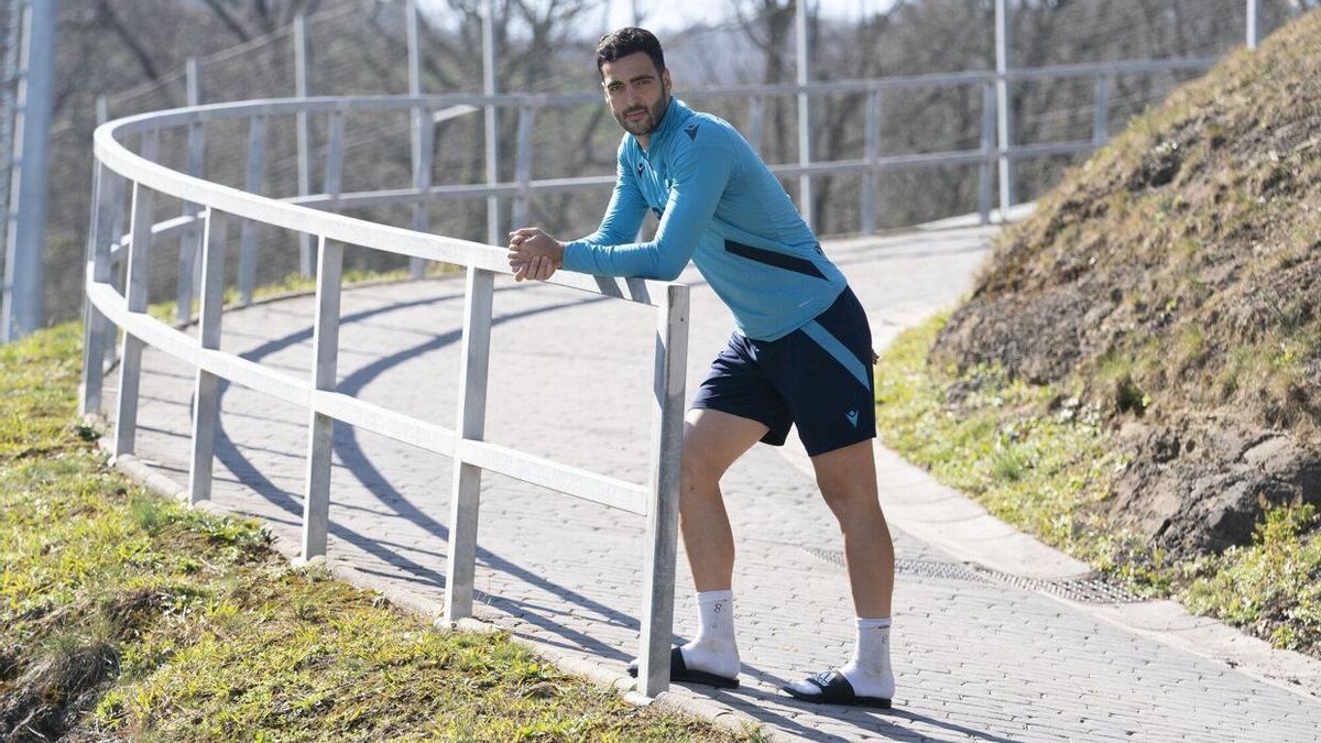 Mikel Merino posa para NOTICIAS DE GIPUZKOA