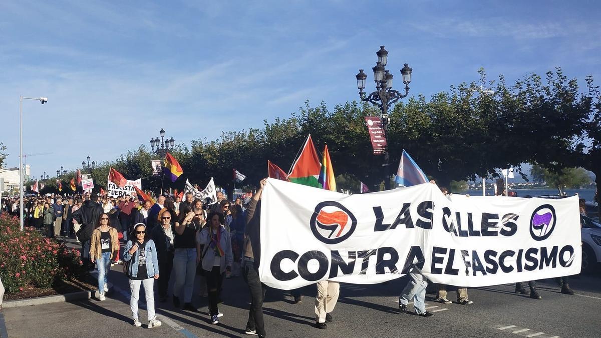 Una manifestación anterior contra la celebración del 'Galerna Fest'