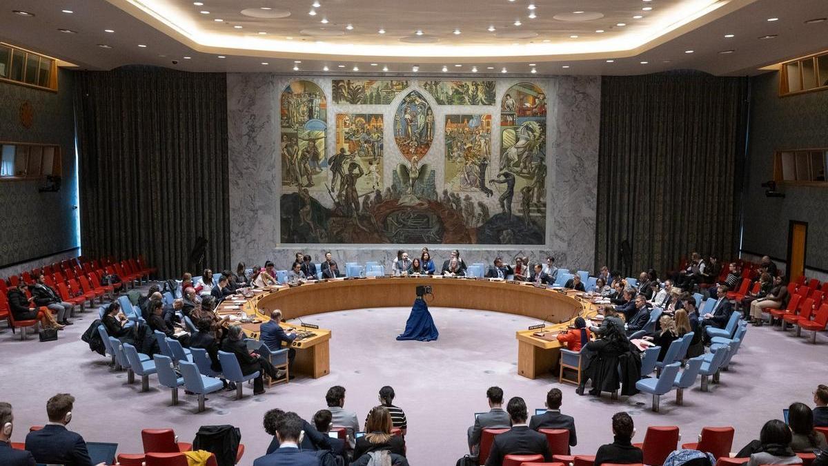 Reunión del Consejo de Seguridad de Naciones Unidas para tratar la admisión de Palestina.
