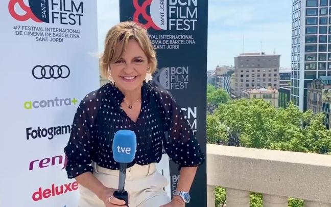 Almudena Ariza, cumpliendo el reto.