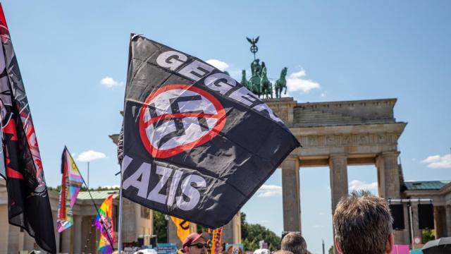 Manifestación contra Alternativa para Alemania en Berlín.