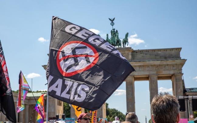 Manifestación contra Alternativa para Alemania en Berlín.
