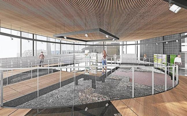 Una imagen de c&oacute;mo podr&iacute;a ser el edificio que albergue las termas de Oiasso. | FOTO: N.G.