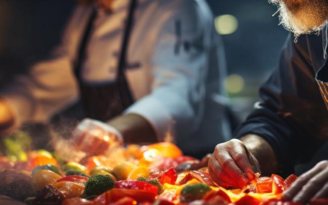 Dos personas cocinando. FREEPIK