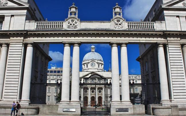 Leinster House, sede del Gobierno de Irlanda en Dublín Leinster House, sede del Gobierno de Irlanda en Dublín