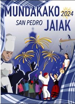 Cartel de fiestas de San Pedro de Mundaka de 2024