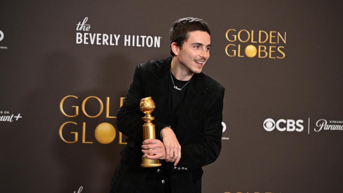 Timothee Chalamet en los Golden Globes 2026
