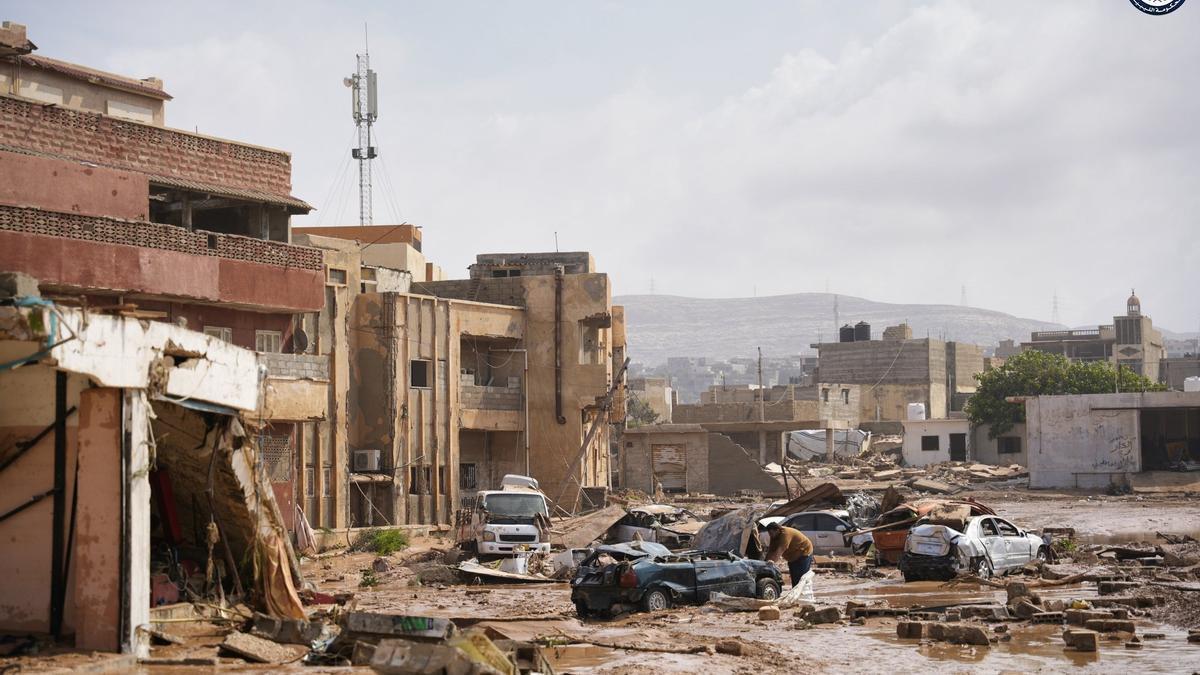 El devastador paso de la tormenta 'Daniel' por Libia