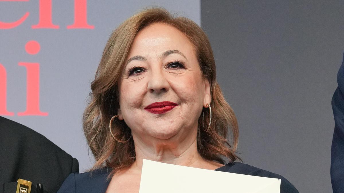 La actriz Carmen Machi, durante la ceremonia de entrega del Premio Nacional de Cinematografía