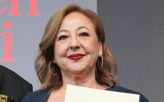 La actriz Carmen Machi, durante la ceremonia de entrega del Premio Nacional de Cinematografía