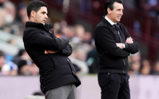 Arteta y Emery, en una imagen de arhivo.