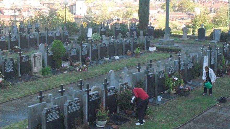 Imagen del cementerio de Oñati.