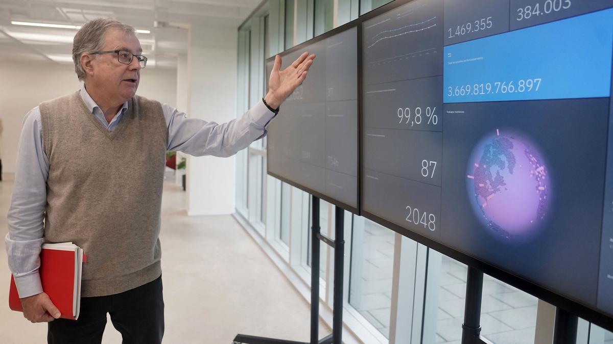 Fernando Cossío, director de Ikerbasque, en el BasQ.