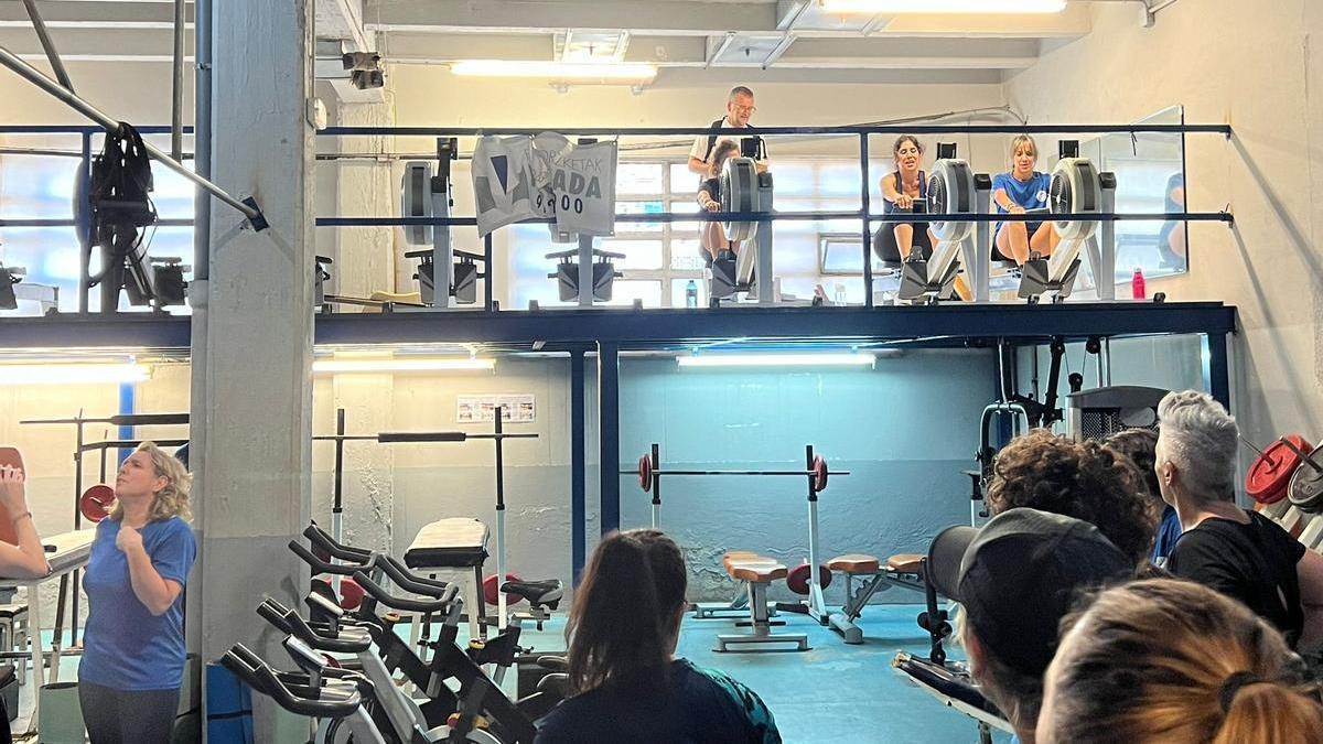 El gimnasio de la sede de Illunbe, antes del desalojo