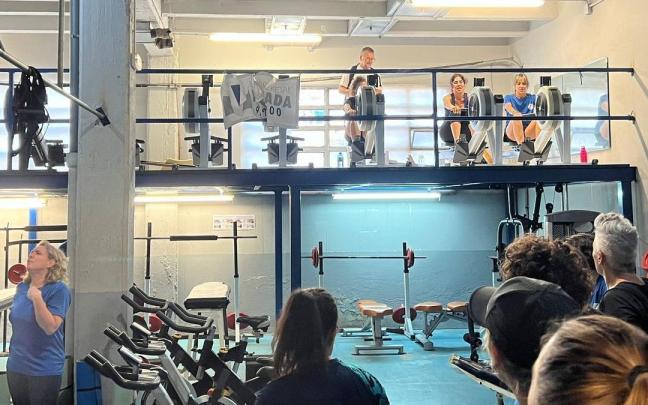 El gimnasio de la sede de Illunbe, antes del desalojo