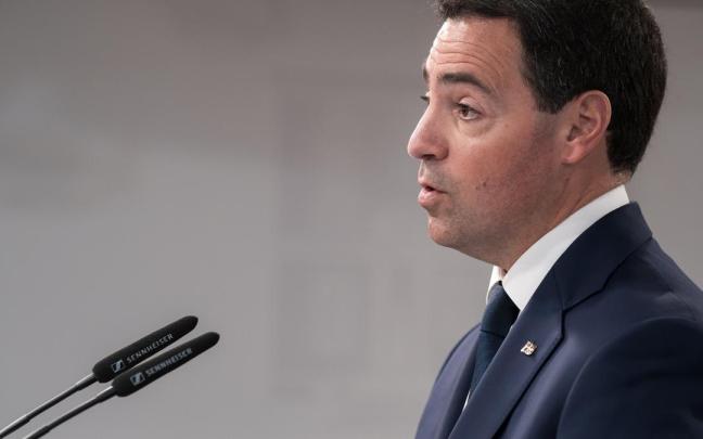 El lehendakari, Imanol Pradales, en una anterior comparecencia