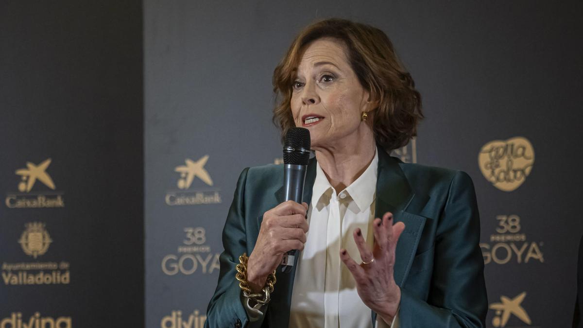 Sigourney Weaver recogerá el Goya Internacional este sábado en Valladolid.